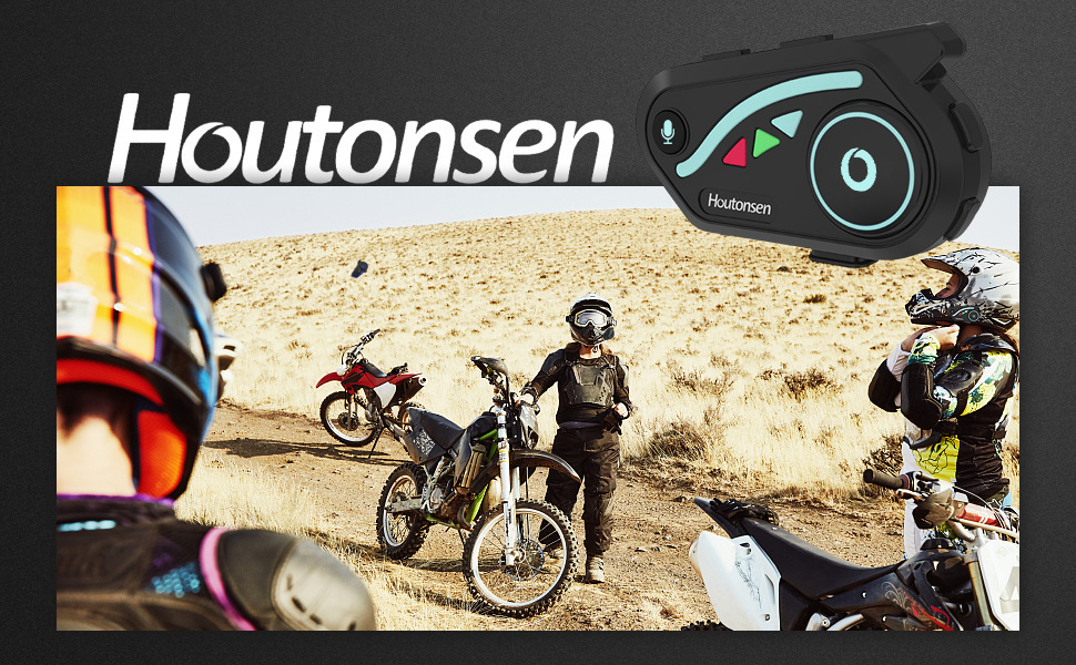 Cross-Border V8 High-Quality Soundproof Bluetooth Headset for Both Rain and Shine, Built-In Waterproof, Compatible with Full-Face Motorcycle Helmets