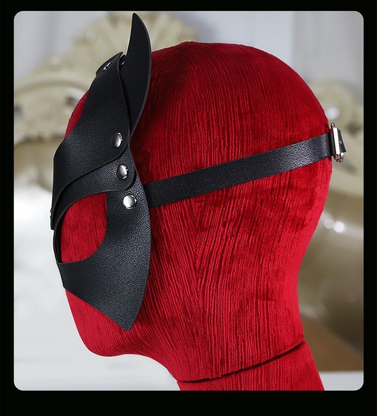 Jiuai Ghost Charm Eye Mask PU Blindfold for Couples Role Play — detail image 19