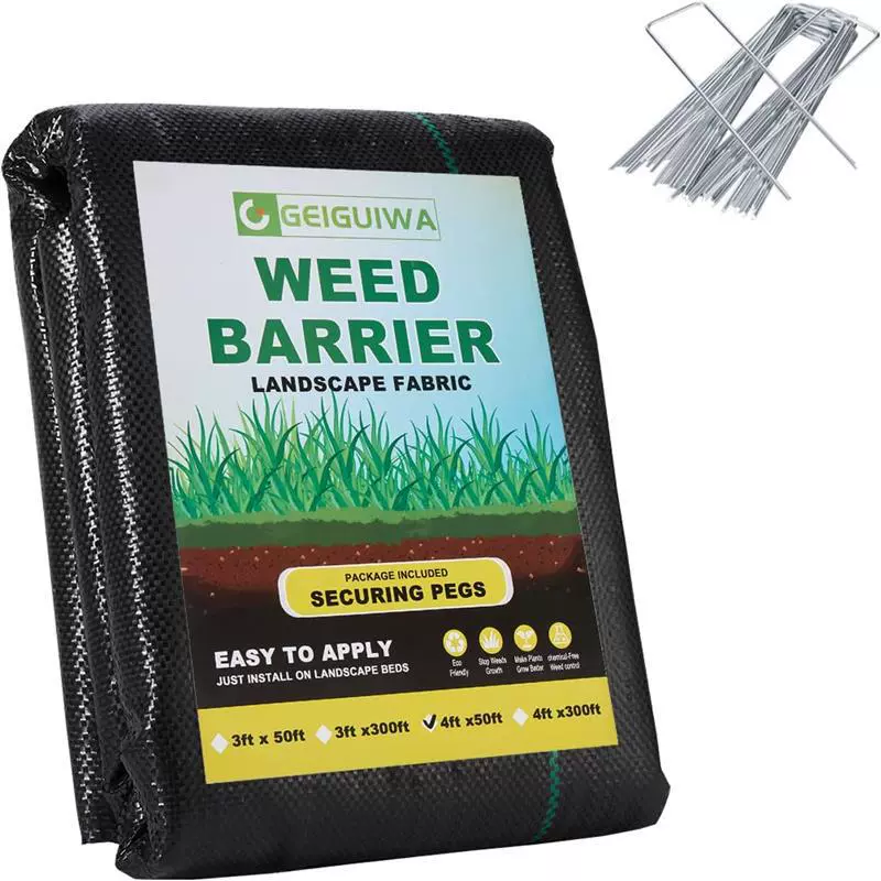 Амазонка pp анти-соломенная садовая посадка теплицы с черным плетеной покрытием для садоводства прополки для сорняков коврик