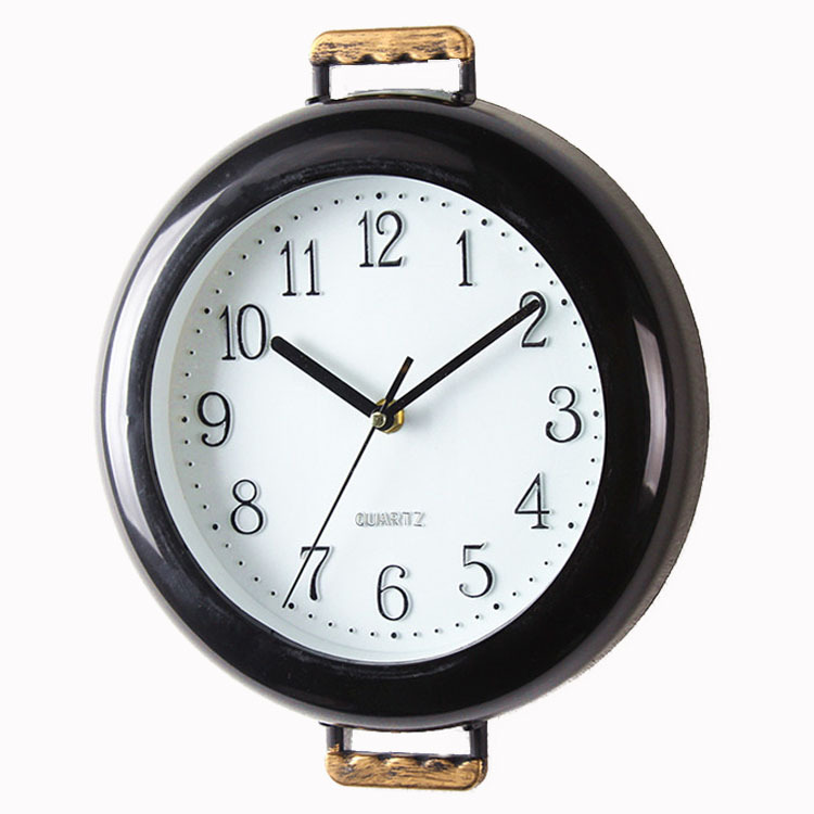 Reloj de pared moderno con diseño cartoon retro - Movimiento de cuarzo silencioso con segundos continuos - Fuente clara - Para decoración personalizada