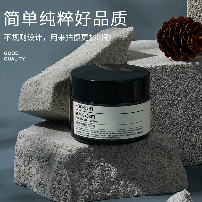 Estilo silencioso accesorios de fotografía piedra caliza Fondo geométrico irregular Nordic INS tiro Piedra