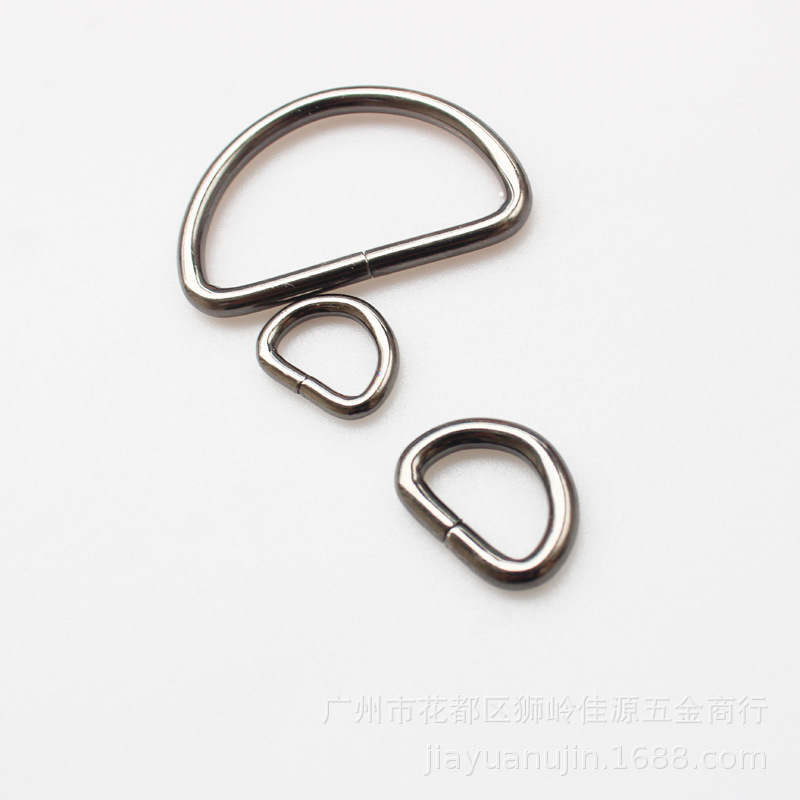 D扣 D字扣 DIY饰品配件 高质量半圆铁线扣 厂家现货供应D型环-阿里巴巴