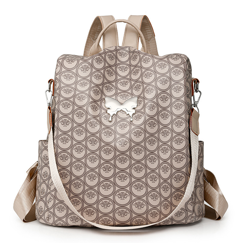 Mochila simple de todo fósforo para mujer moda casual de gran capacidad mochila antirrobo bolso ligero de un solo hombro al por mayor