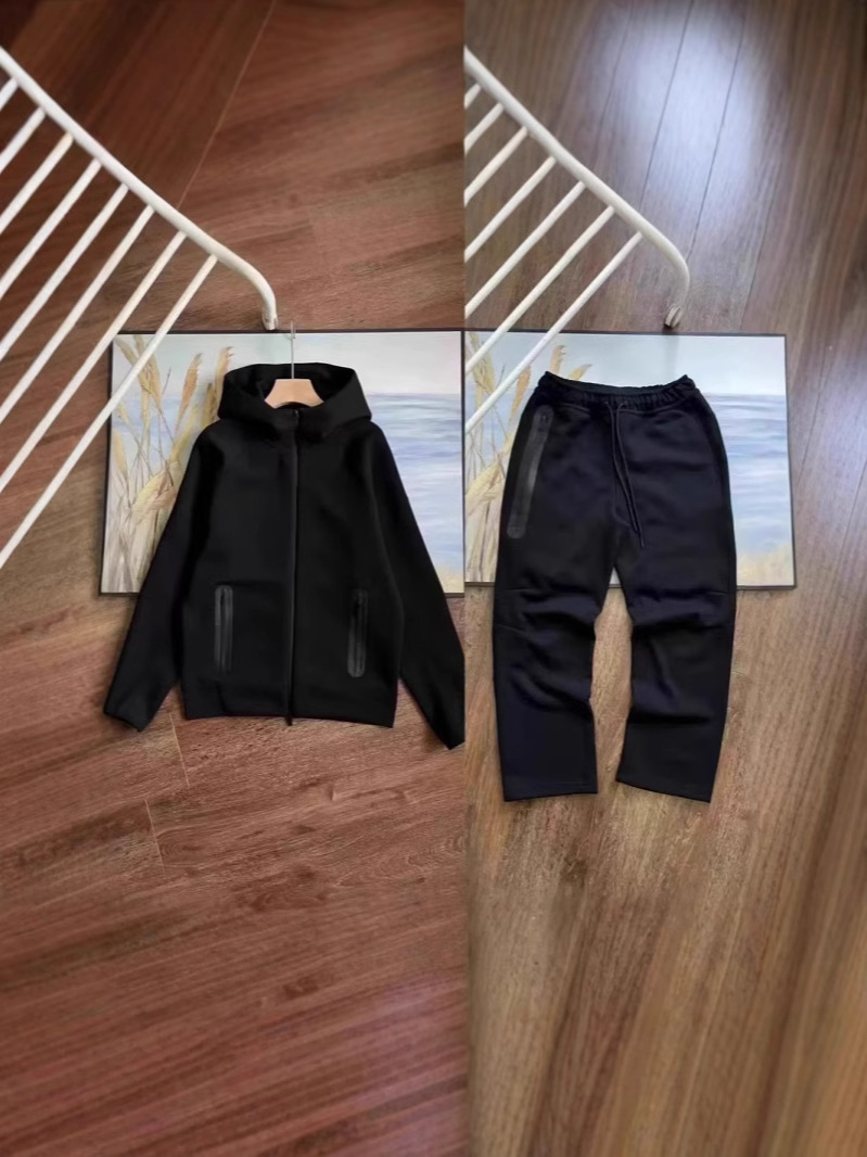 24 años de primavera y otoño ciencia y tecnología deportiva casual chaqueta encapuchada pantalones casuales abrigo conjunto 454-461