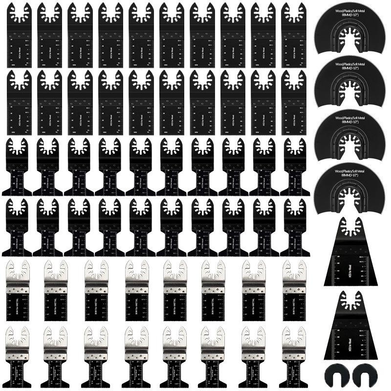 亚马逊跨境热销66件套万用宝锯片套装木工电动工具DIY配件厂家批