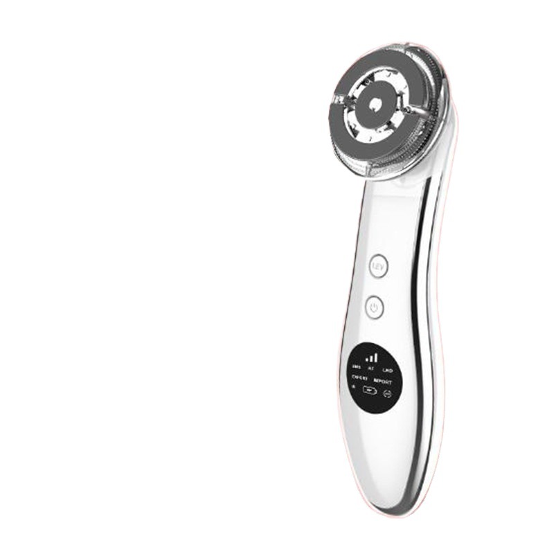 Dispositivo de belleza EMS con terapia de luz LED, rejuvenecimiento de la piel, dispositivo electrónico facial de introducción, limpiador facial vibratorio, exportación de iones, onda ultrasónica