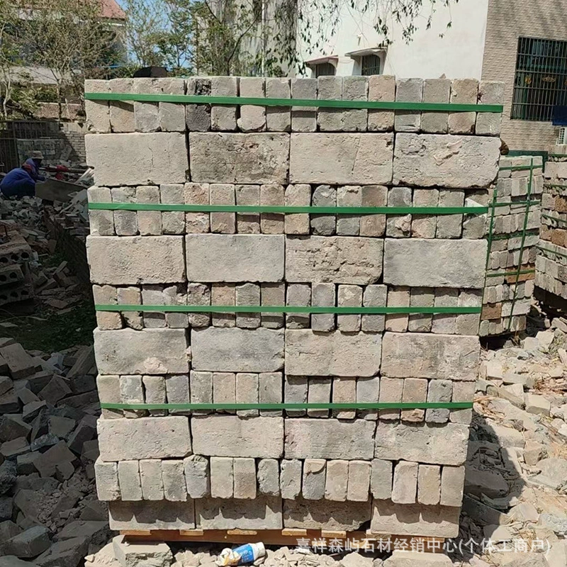 Оптовая продажа старого зеленого кирпича Дворовая площадь тротуарная дорога Старый зеленый кирпич