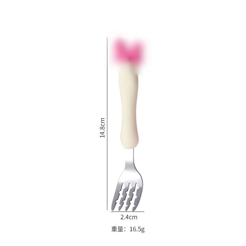 작은 포크 [흰색 손잡이]