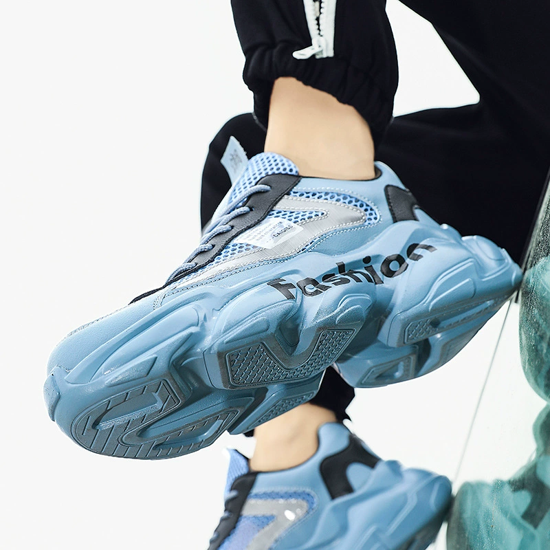 Мужские спортивные кроссовки для лета Dad Shoes 2024 модные новые тенденции дышащие кроссовки средней подошвы для бега мужские кроссовки оптом