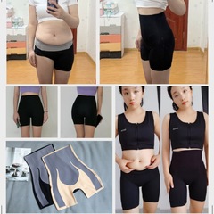 Women's High-Waist Abdominal Correction Hip-Lifting Shaping Postpartum Waist Cincher Floating Yoga Leggings