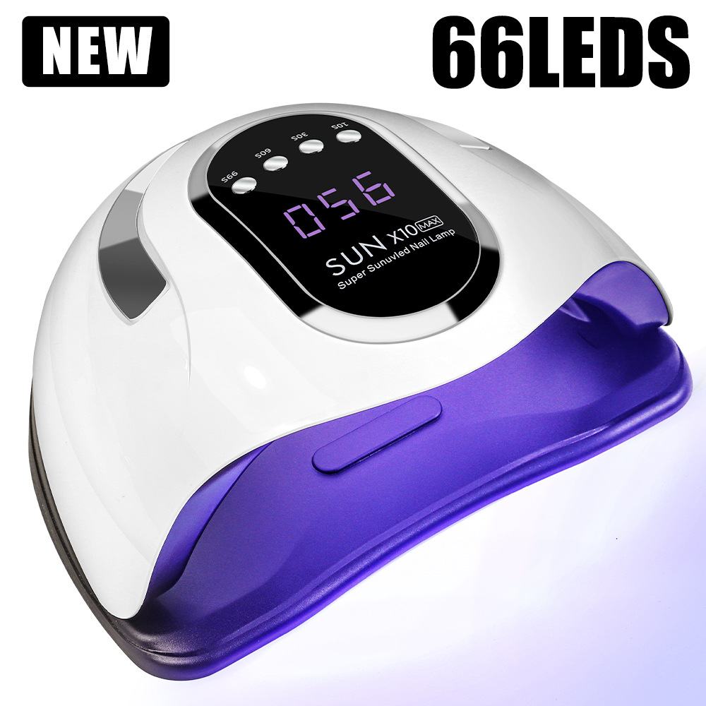 Lámpara de manicura X10MAX 280W de alta potencia UV luz de manicura luz de terapia de uñas luz de horneado de uñas máquina de terapia de luz LED