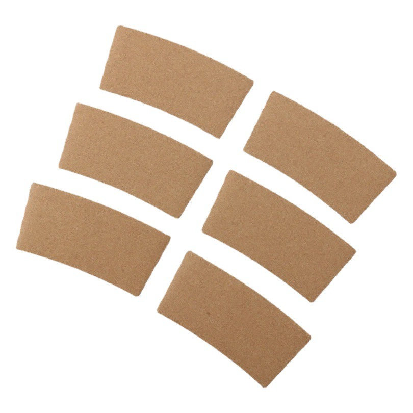 Одноразовый чай с молоком соевое молоко кофе холодный и горячий напиток воловья кожа Белая карточная крышка чашки формулировка гофрированная теплоизоляция утолщенная крышка чашки завод