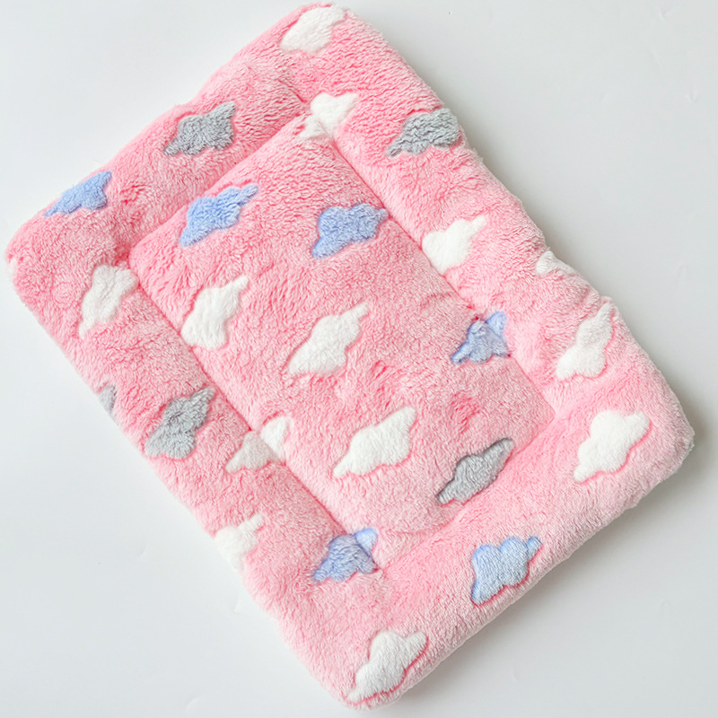 Suministros para mascotas estera de fruta de crianza estera de jaula de gato de perro fábrica de entrega de una pieza al por mayor superficie de lana de coral Falai