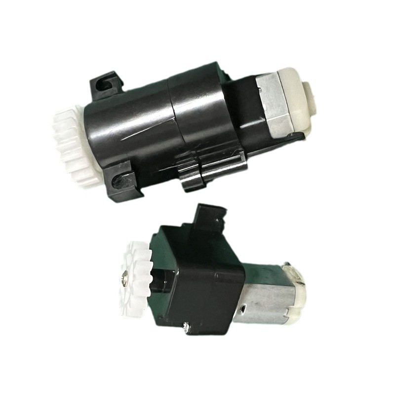 Basura inteligente caja de engranajes de inducción basura mini motor con engranajes de tapa invertida caja de dientes 130 motor DC
