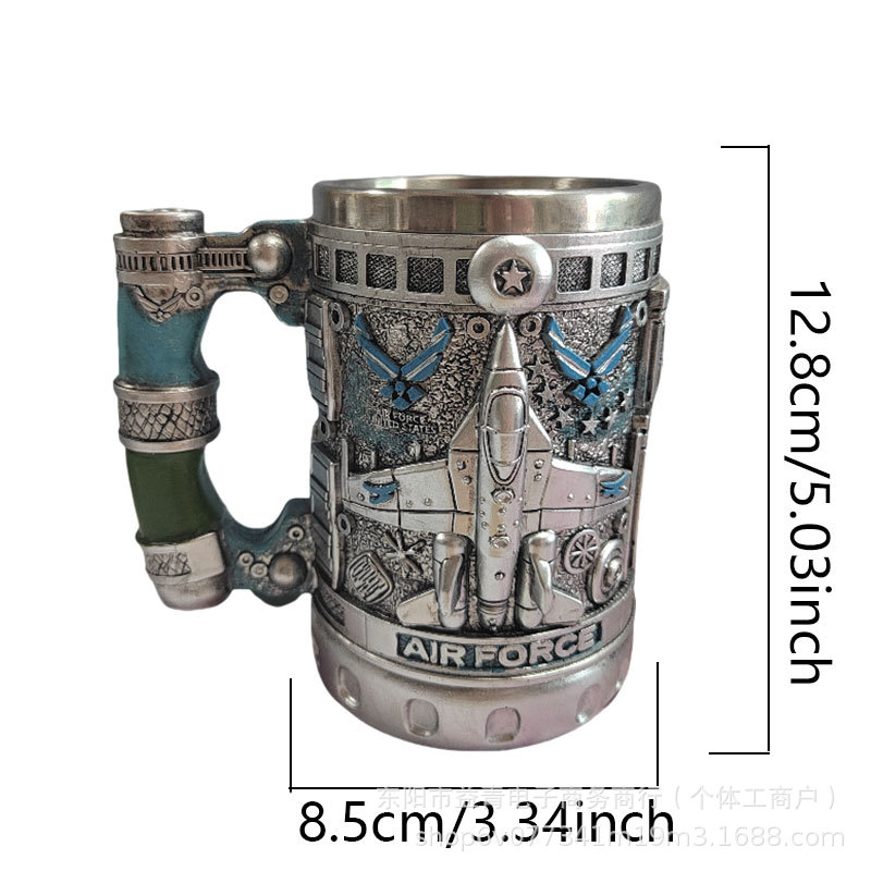 Cross-border Dual Dragon Collector 's Mug Retro Caza de perro Duck Coffee Mug Hunter
