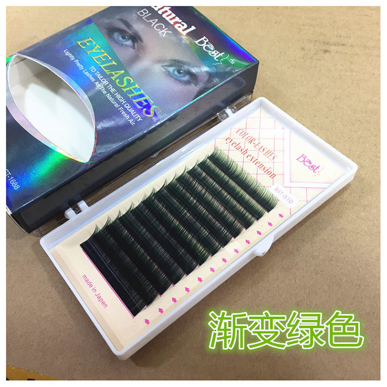 新しいグラデーションカラーつけまつげミンクヘアナチュラルシミュレーションまつげ植毛まつげ美容まつげ特別なまつげ移植卸売|undefined