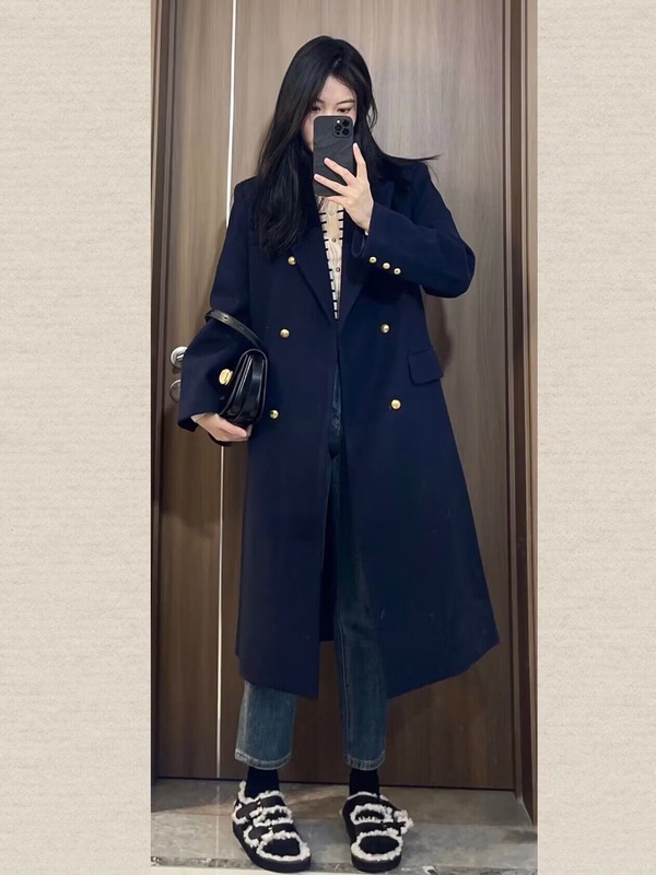 2930大码女装中长款加厚毛呢外套胖mm韩版宽松显瘦呢子大衣200斤|undefined