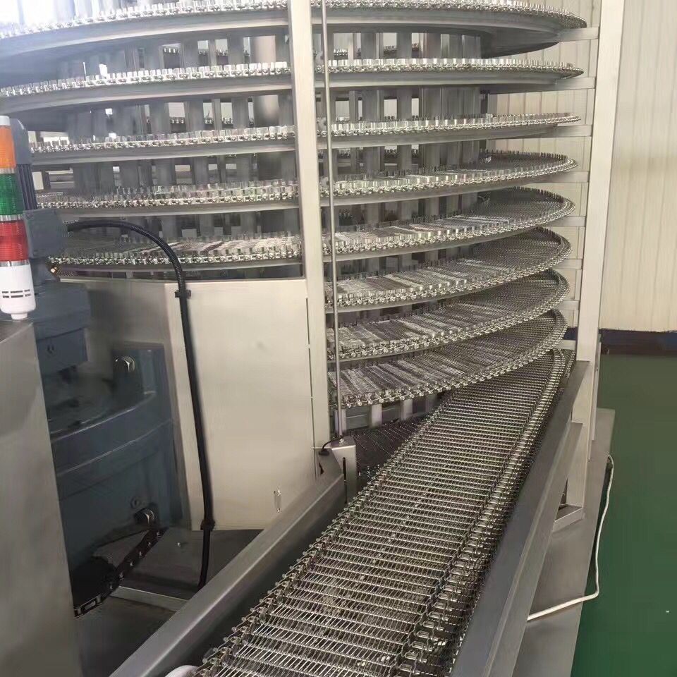 滚筒螺旋输送机自动化周转箱输送带工业不锈钢输送塔螺旋塔输送机