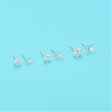 S925������צ�������� ���ΰ��Ʒ������ֹ�diy��Ƕ�ʯ�����м�