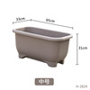 Big plastic rectangular flowerpot for growing plants