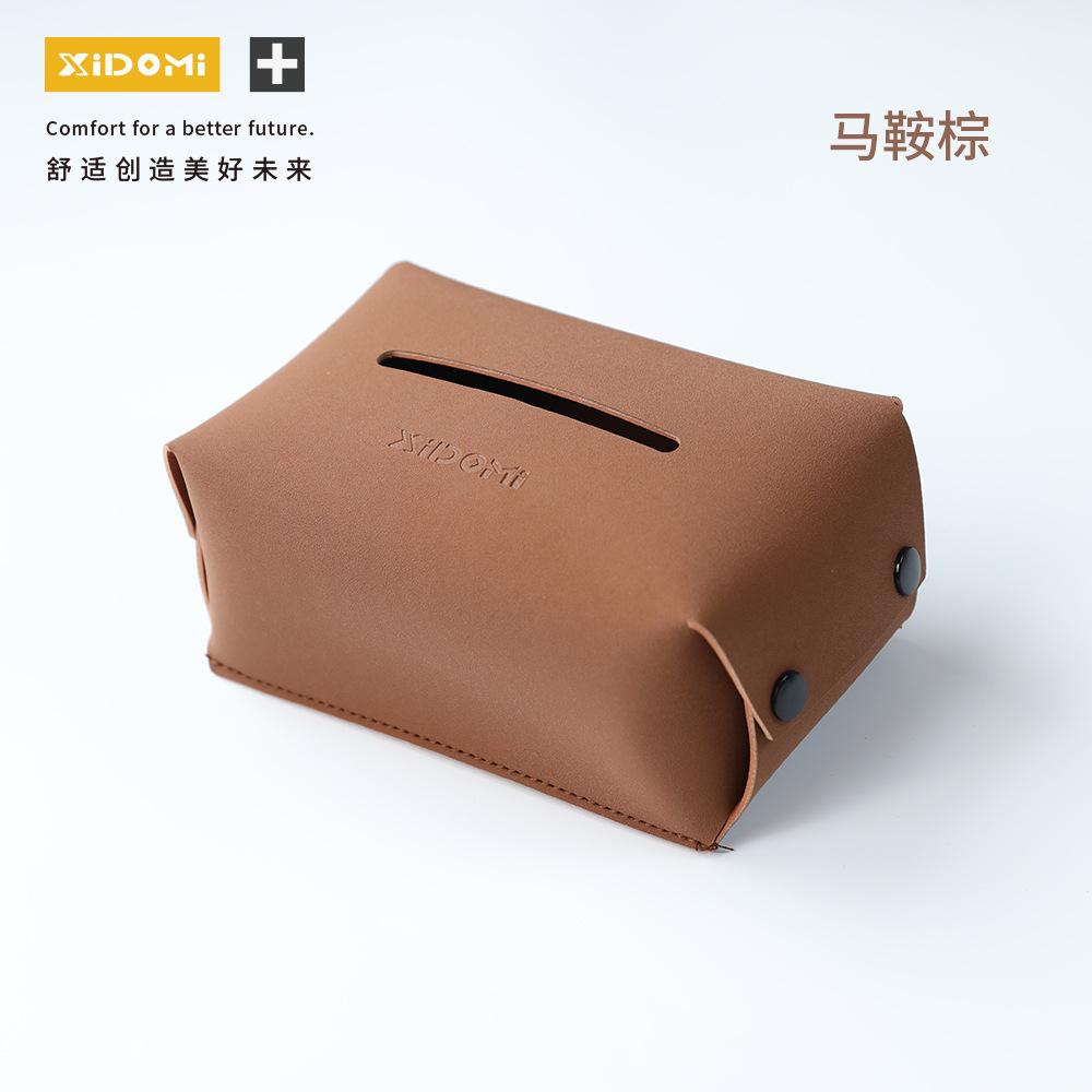 Car tissue box/set | Tissue Box Interior - brown