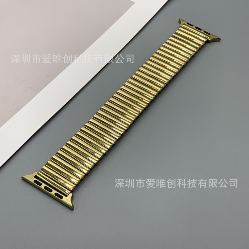 Iwatch腕時計バンドを適用して竹節弾力ステンレス金属バンド華為gtサムスンアップルバンド|undefined