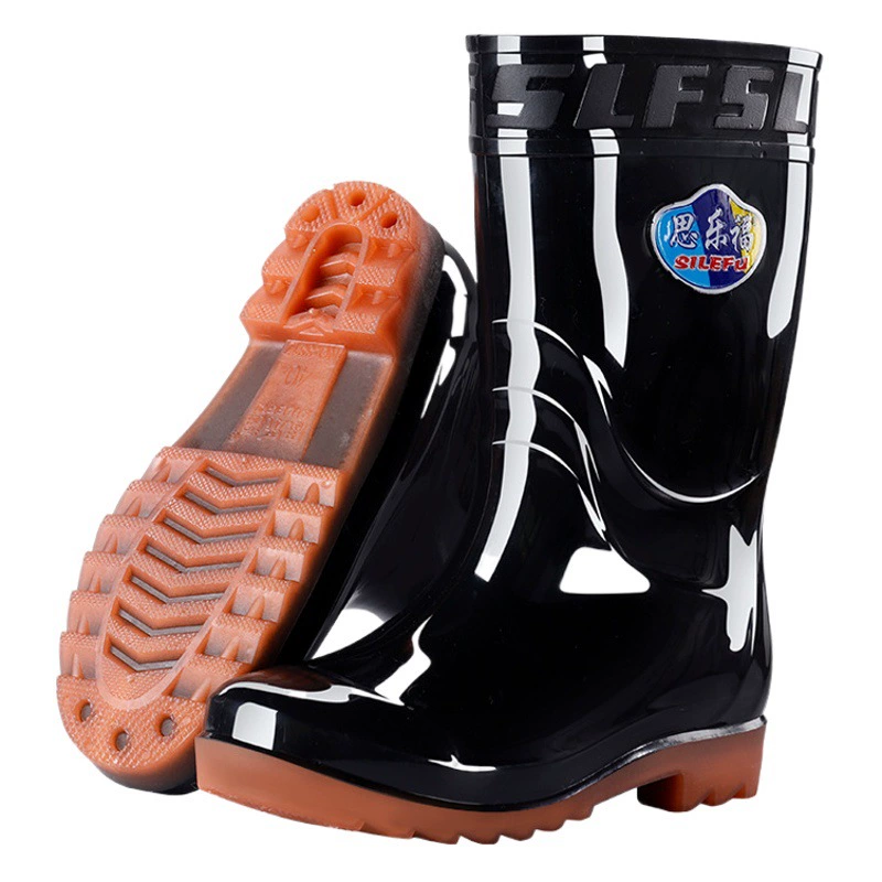 2025 Толстая мужская рыбная длинная водяная обувь оптовая водонепроницаемая нескользящая строительная площадка