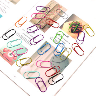 40mm Widened Fat Paper Clip Metal Bookmark Colorfulful Fat Paper Clip Office Large Paper Clip Paper Clip