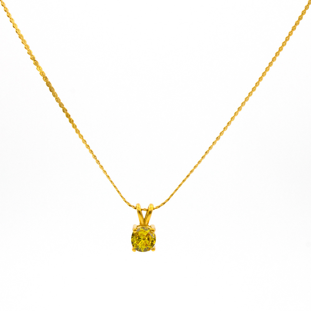 Geometric Pattern Fashion Geometric Stainless Steel Plating Pendant Necklace 1 Piece