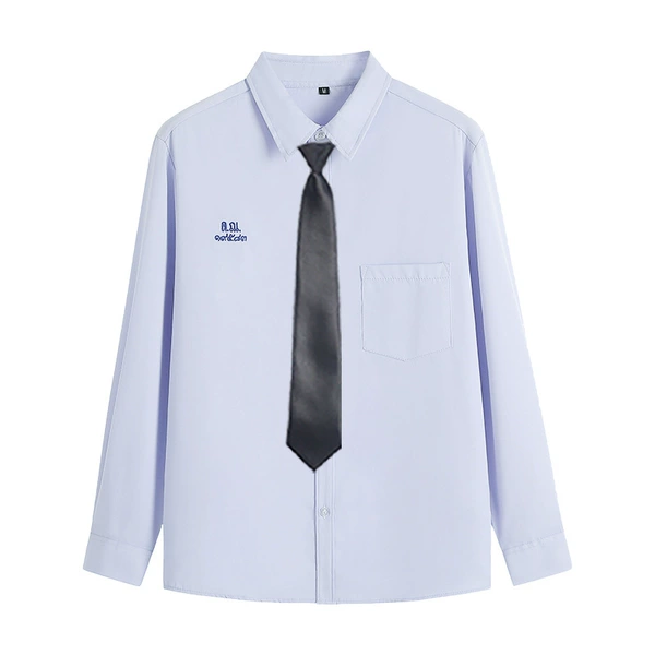 Long-sleeve, black tie