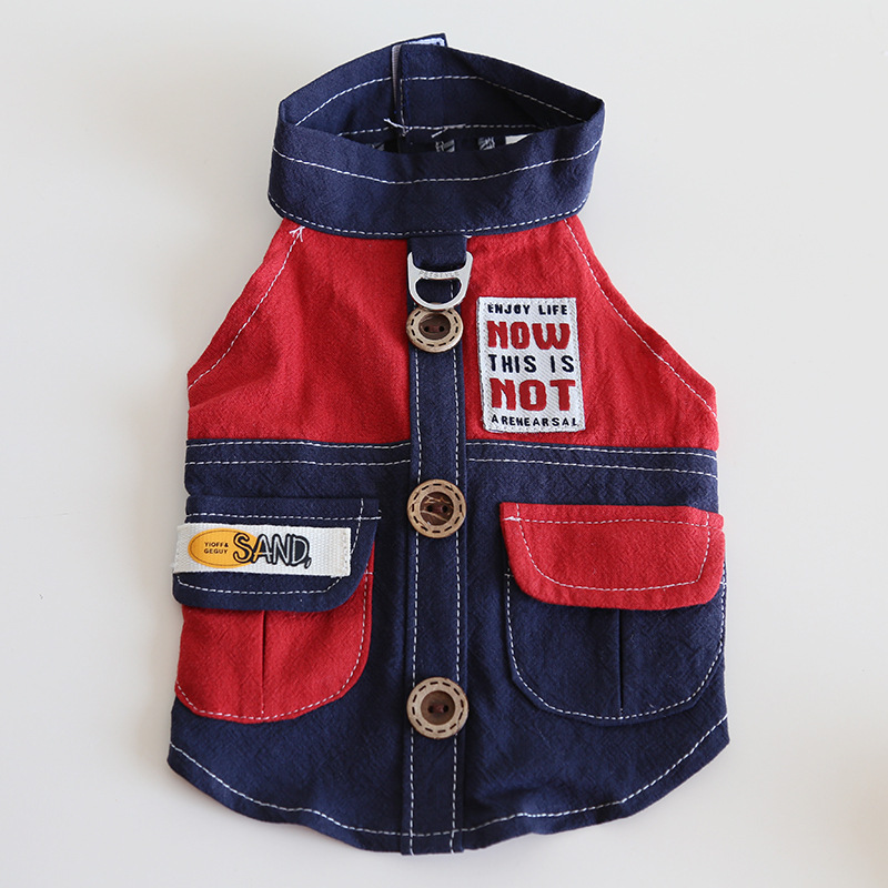 Petstyle 山系工装口袋马甲 2025秋冬新款狗狗猫咪服装宠物狗衣服|undefined