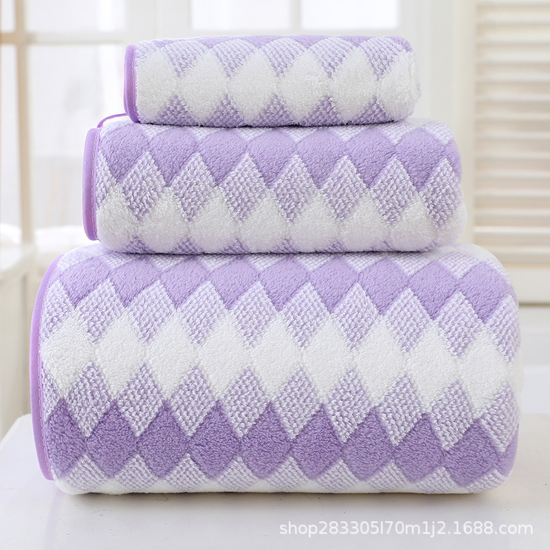 toalla de coral gruesa toalla de baño conjunto de absorción de agua para adultos toallas suaves