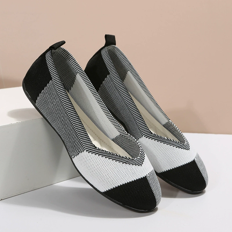 Трансграничная внешняя торговля плоская подошва дышащая летающая обувь