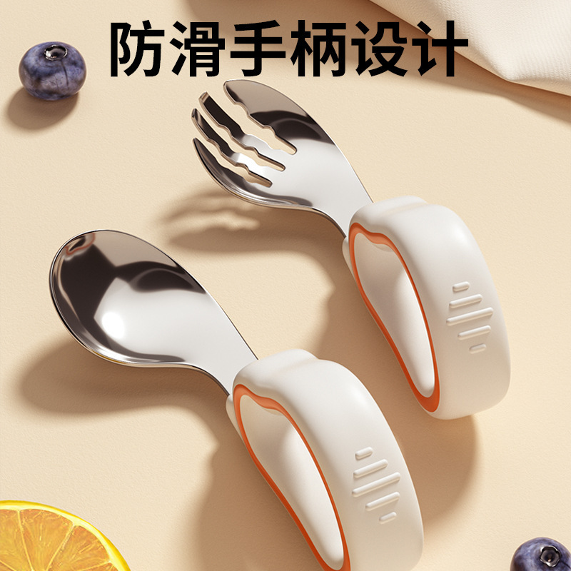 Children's spoon stainless steel for training