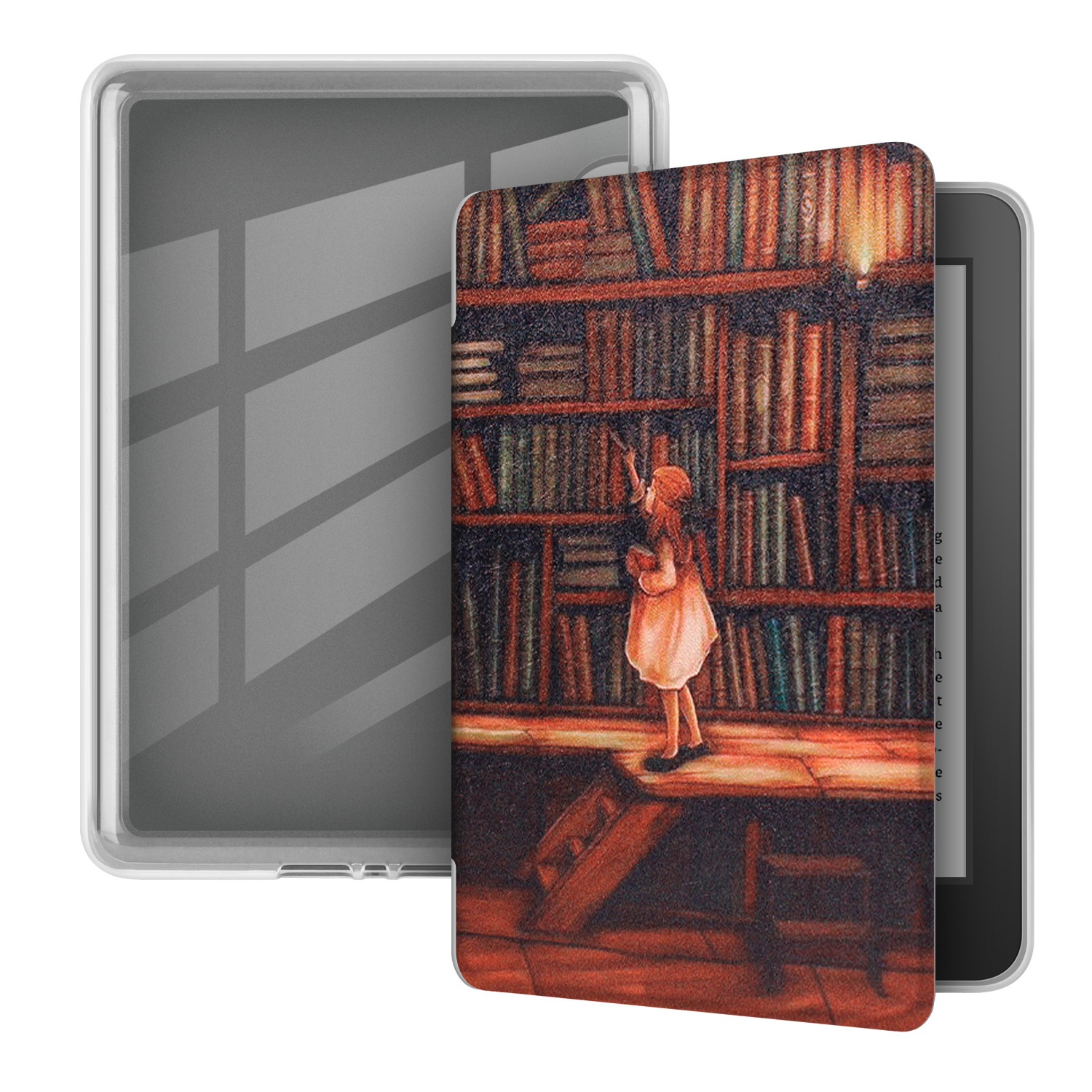 Aplicable kindle paperwhite6543 acrílico pintado funda protectora 658/558 funda protectora transparente
