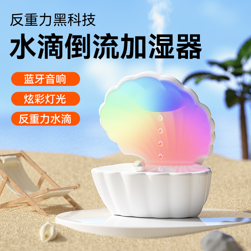 Anti-Gravity Humidifier Aromatherapy Machine Anti-Burning Dry Silent Large Spray Hydration Instrument Shell Bluetooth Speaker Atomizer
