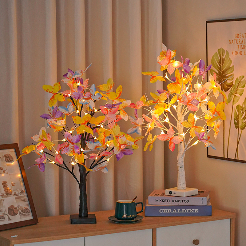Cross-Border New Led Colorful Butterfly Birch Tree Lights Christmas Shape Lights Decorative Ornaments Lights Factory Direct Sales Cross-Border New Led Colorful Butterfly Birch Tree Lights Christmas Shape Lights Decorative Ornaments Lights Factory Direct Sales