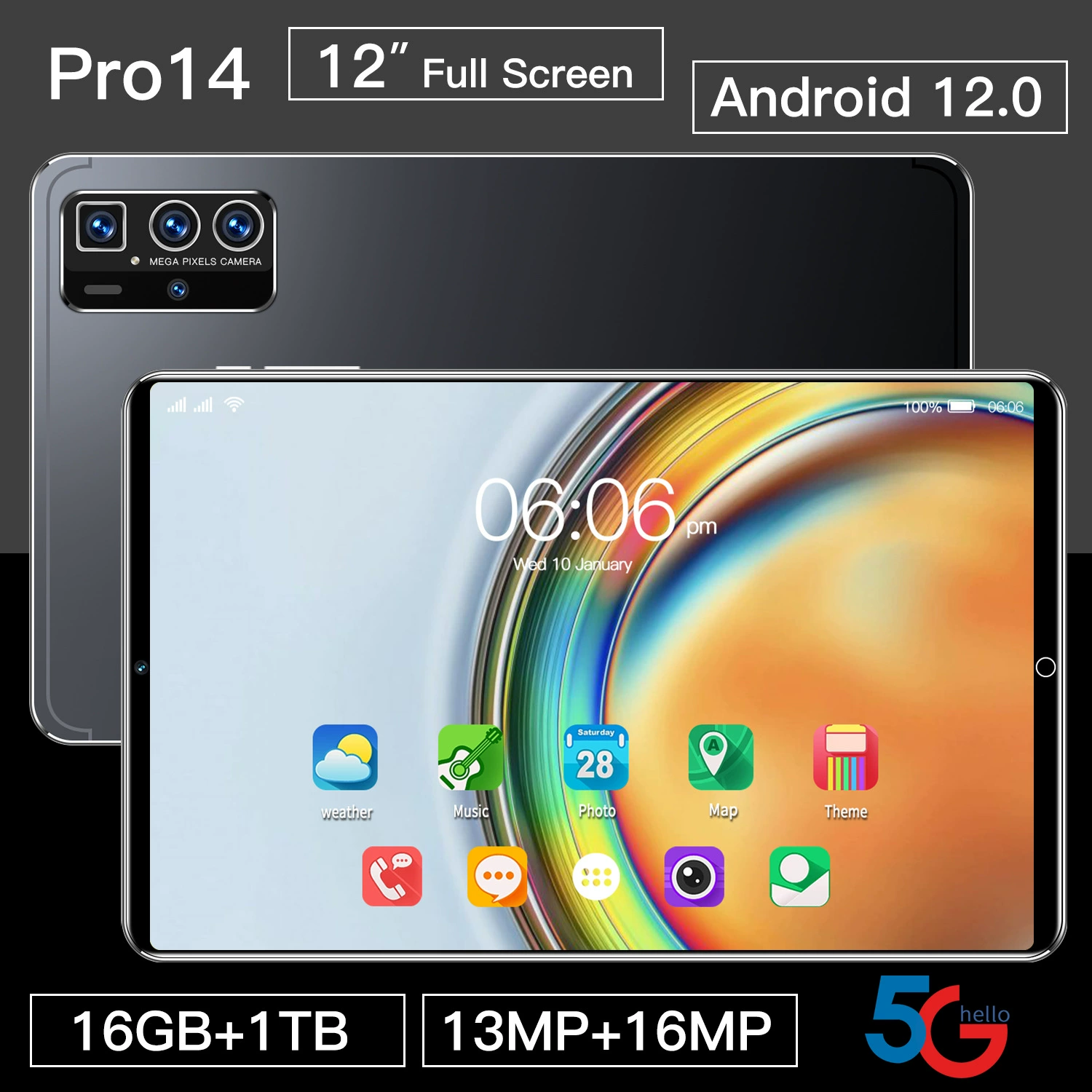 Планшетный умный ноутбук, pro14, Android