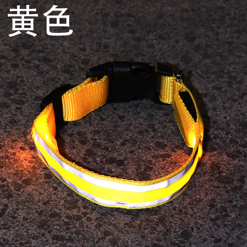 ペット牽引犬首輪usb充電発光犬首輪夜光犬首輪ledペットベルト反射材質|undefined