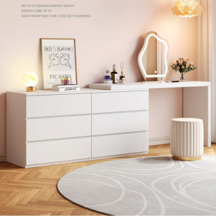 Dresser Bedroom Simple Modern 2024 New Style Small Apartment Master Bedroom Corner Desk Integrated Bucket Cabinet Makeup Table