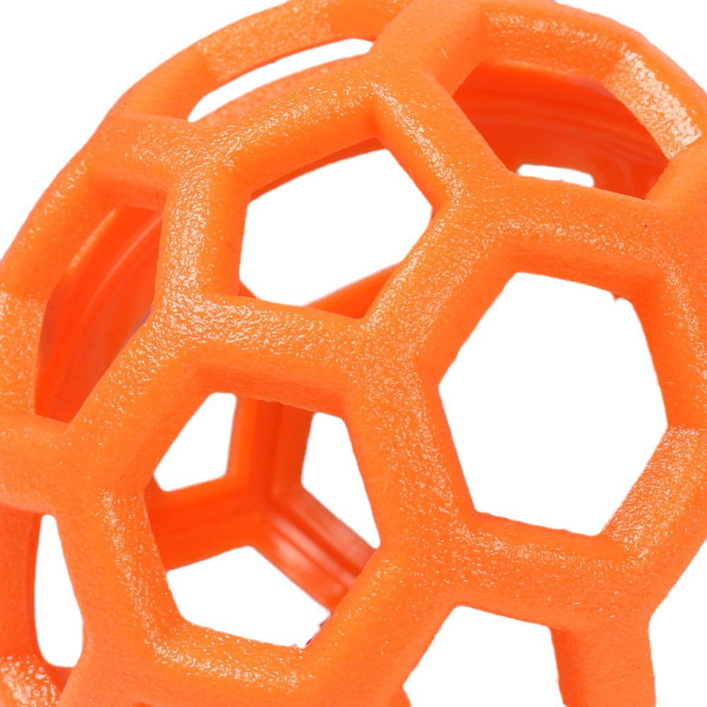 Nuevo juguete para mascotas bola hueca TPR pelota de goma de plástico mediano y pequeño perro Bell perro de juguete fábrica al por mayor