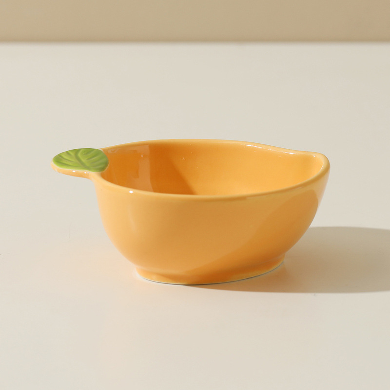 Frutas y verduras de cerámica creativas caseras platos de inmersión condimentos bocadillos de frutas y verduras