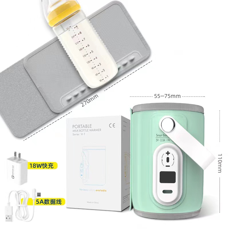 Botella de alimentación multifuncional cubierta de aislamiento portátil de temperatura constante botella de alimentación cubierta de aislamiento de calefacción botella de alimentación al aire libre artefacto de aislamiento