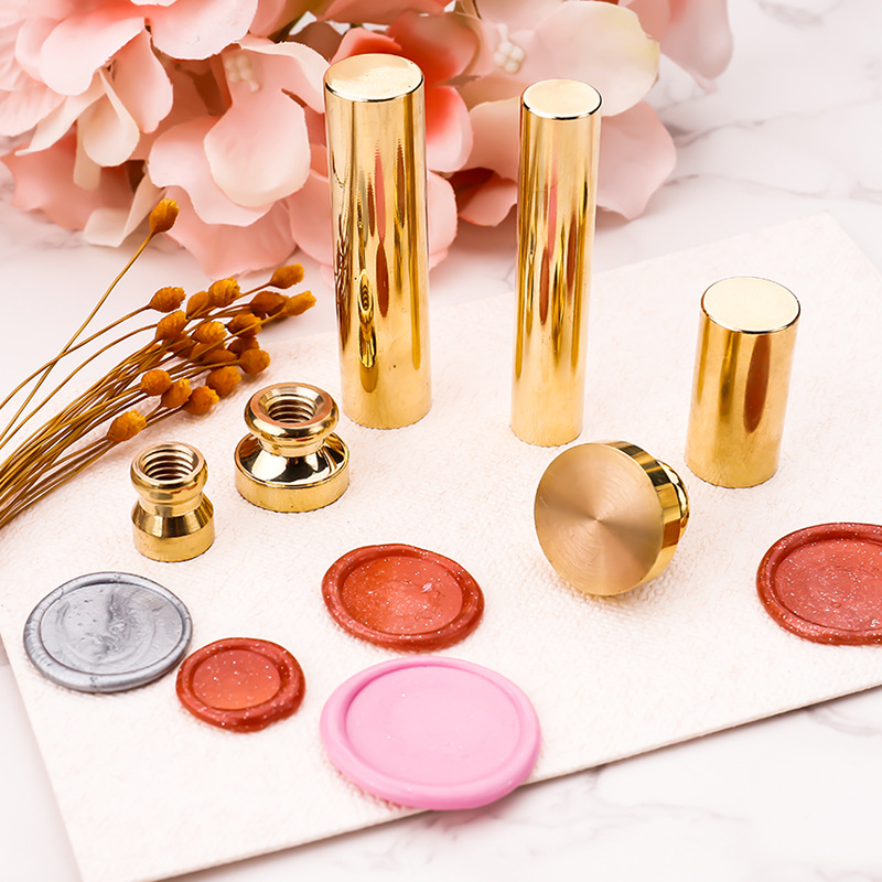 Suministro directo de fábrica sello de pintura de fuego material de cabeza de cobre sello de pintura de fuego cabeza de cobre en blanco sello de pintura de fuego material de sellado de cera