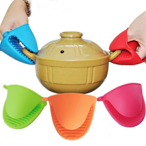 Thickened kitchen insulation clip silicone insulation gloves high temperature resistant casserole anti-scalding clip baking oven microwave oven clip bowl