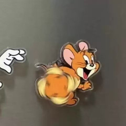猫和老鼠趣味冰箱贴旋转亚克力磁吸贴2025新款卡通创意电表箱装饰|undefined
