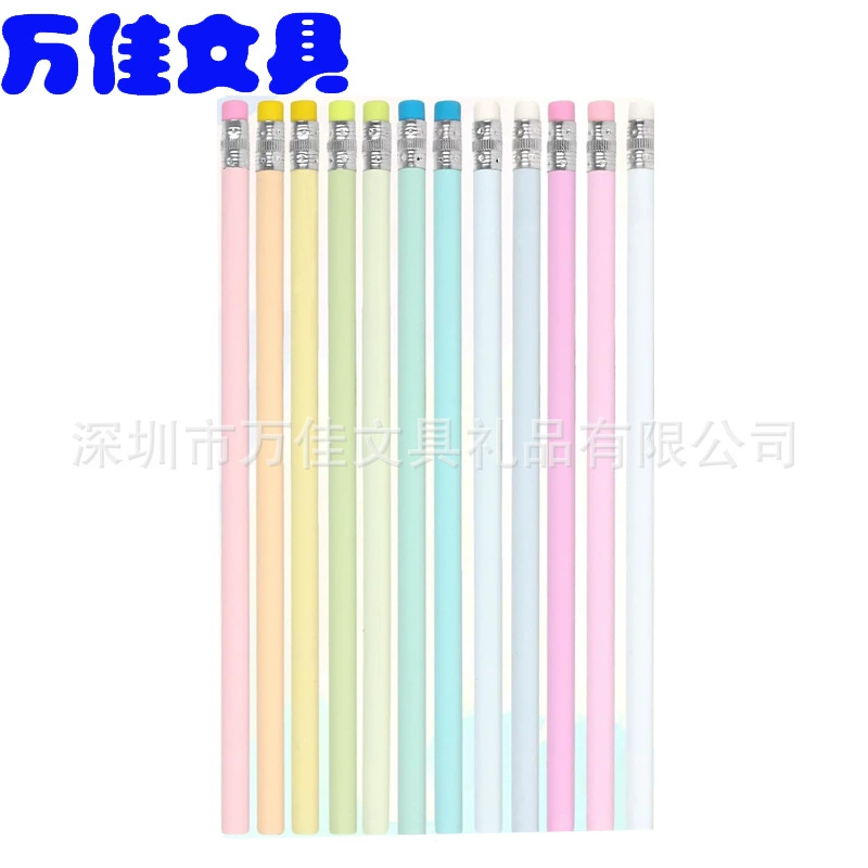 Light short pencil, hexagonal set, wide color palette, 5 pieces