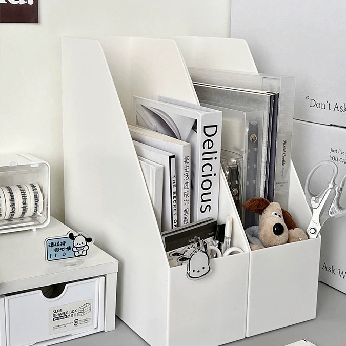 Подставка для книг Стеллаж для файлов Настольный ящик для хранения Стеллаж для офисного общежития Мобильный стол Боковая книжная полка Книжная полка