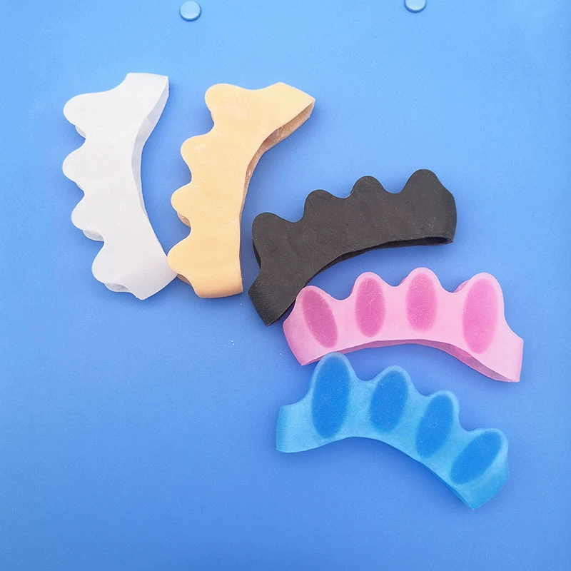 Мужские и женские пальцы выворачивают ортодекторы силиконовые пальцы ног сепаратор пять отверстий