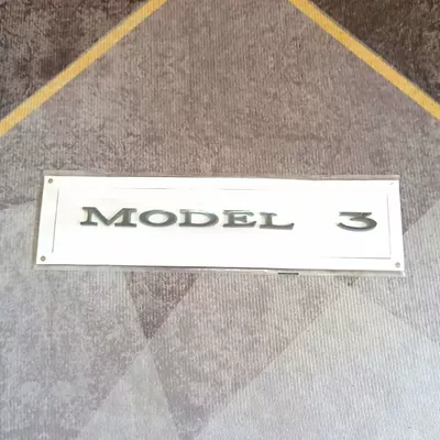 Car logo Model3 Y High-Performance Letter Tail - premium-version-matte-black-us-version-model3